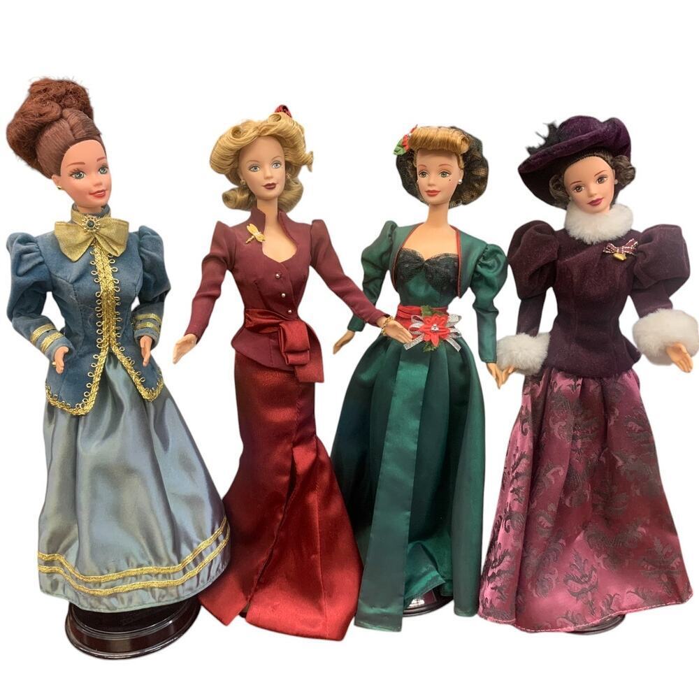 Barbie Collection holiday Hallmark Barbies Great Condition No Boxes‎